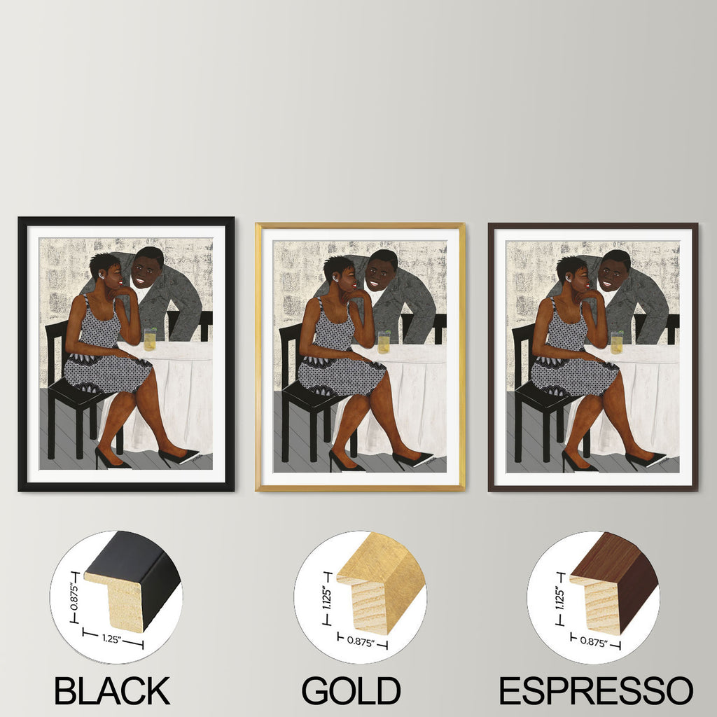 Framed Romantic Couple Art | The Conversation Contemporary Print