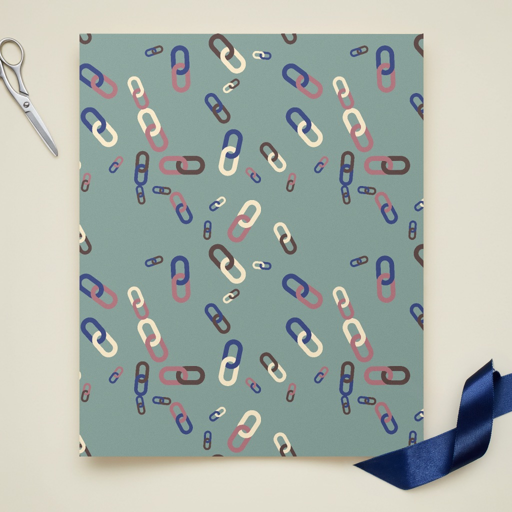 The Family gift wrap, lifestyle photo