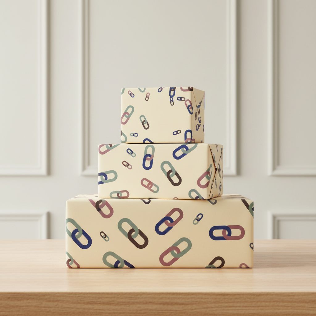 The Family gift wrap, lifestyle photo