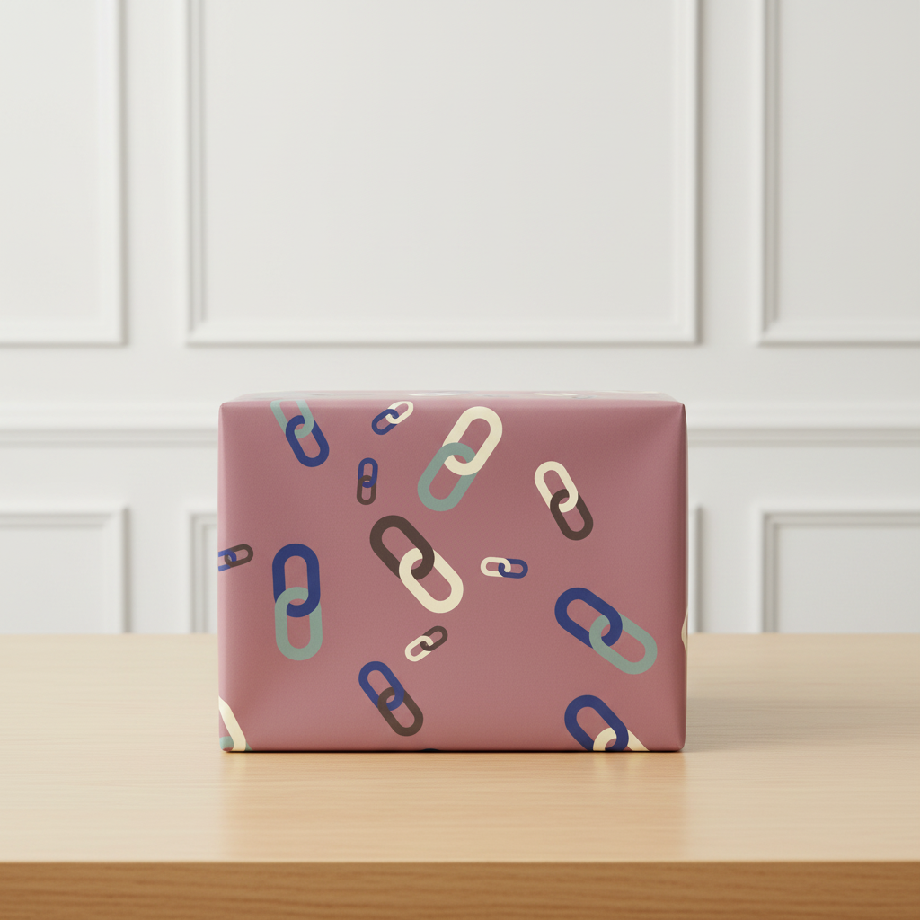 The Family gift wrap, lifestyle photo