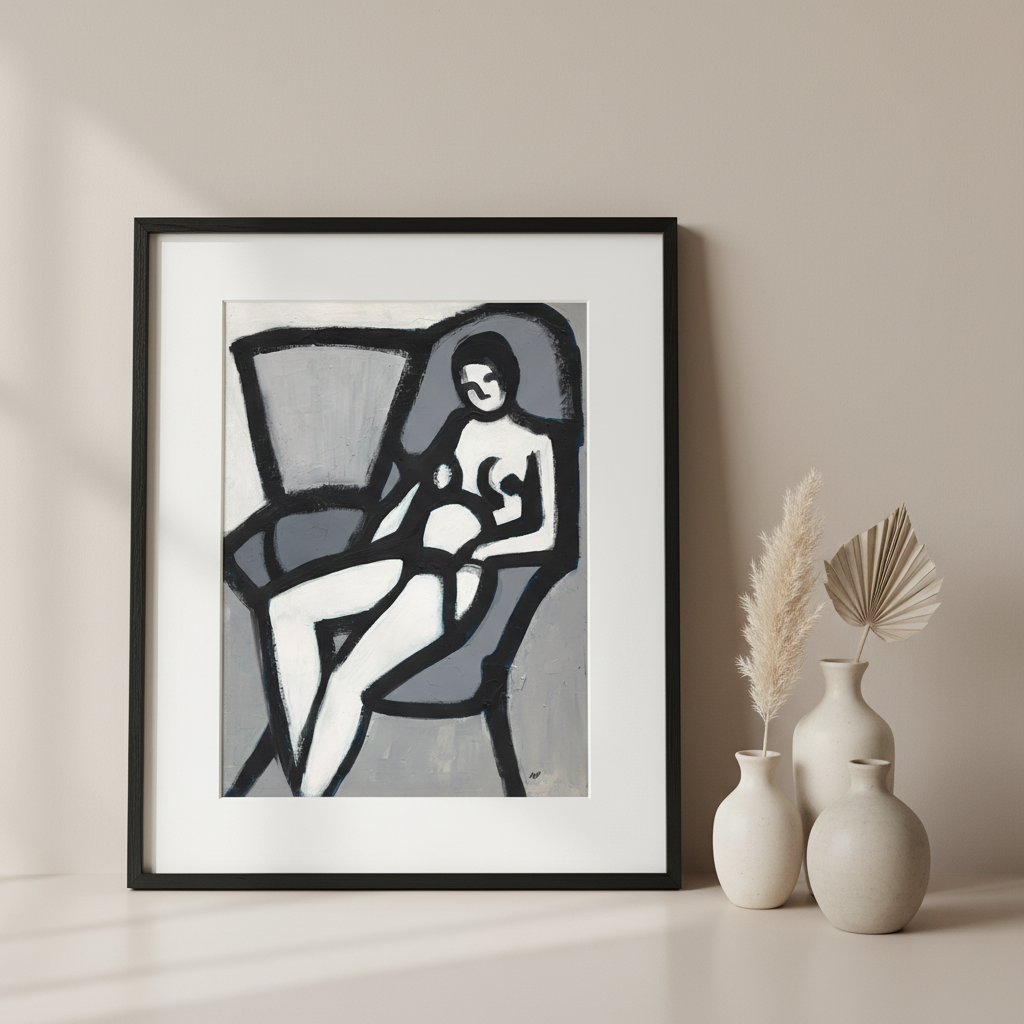 Vintage Figurative Black Art Print | African American Wall Decor