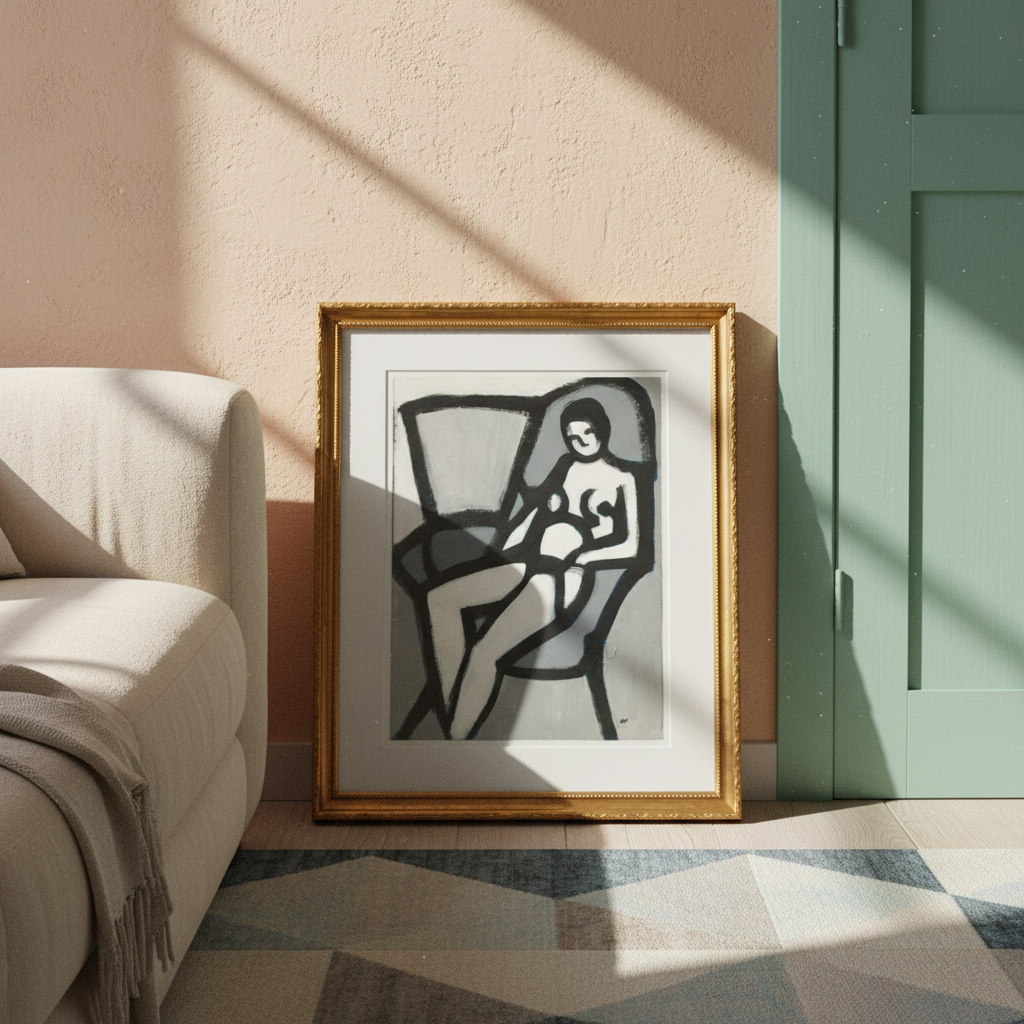 Vintage Figurative Black Art Print | African American Wall Decor