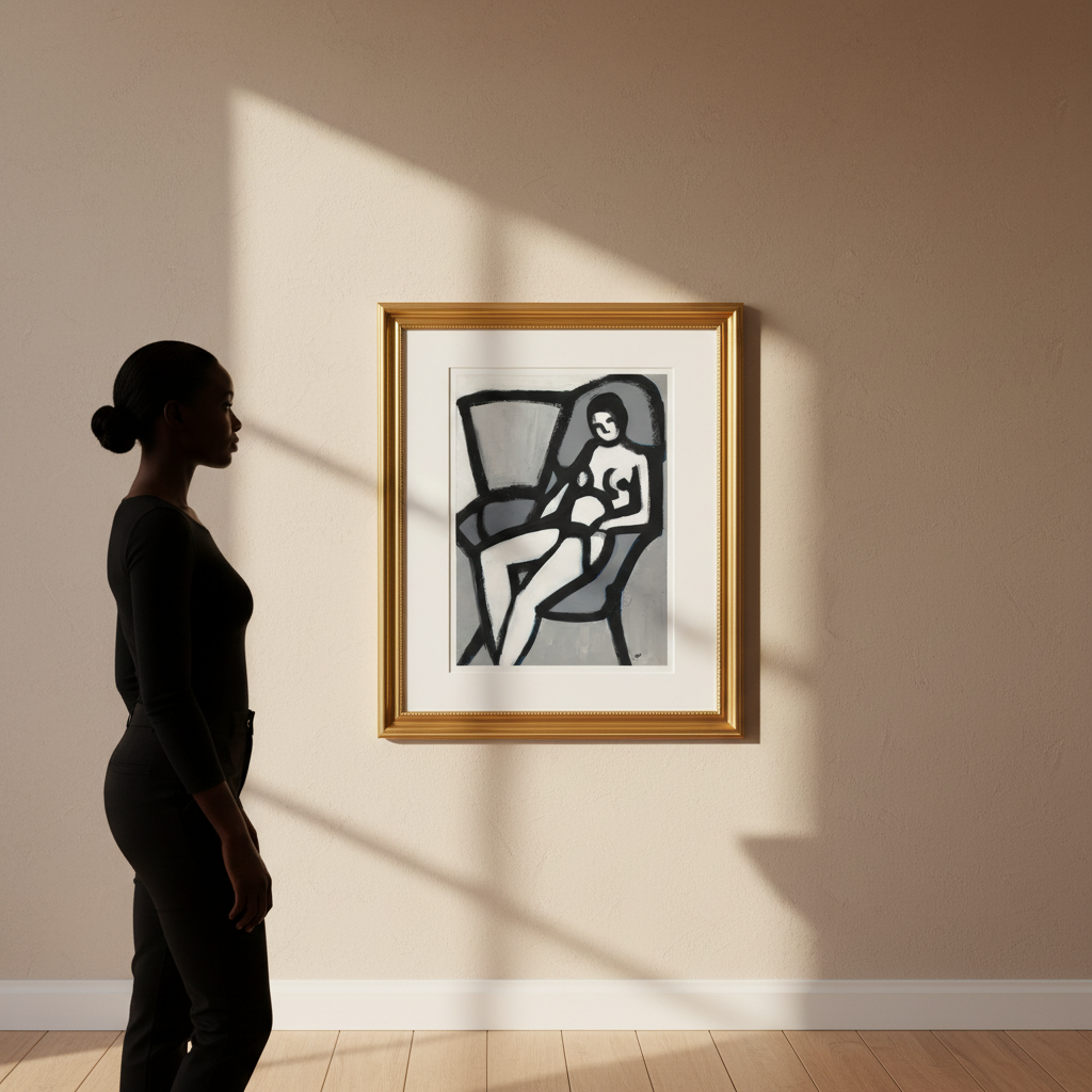 Vintage Figurative Black Art Print | African American Wall Decor