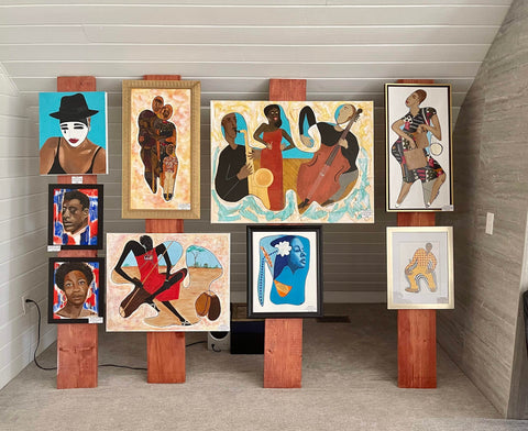 Antionette at a Wellspring Manor gallery show