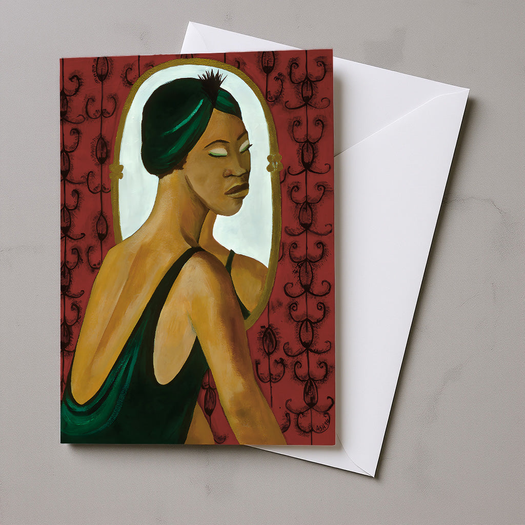 Crowned in Grace – Black Women in Hats Greeting Card Set (5-Pack)