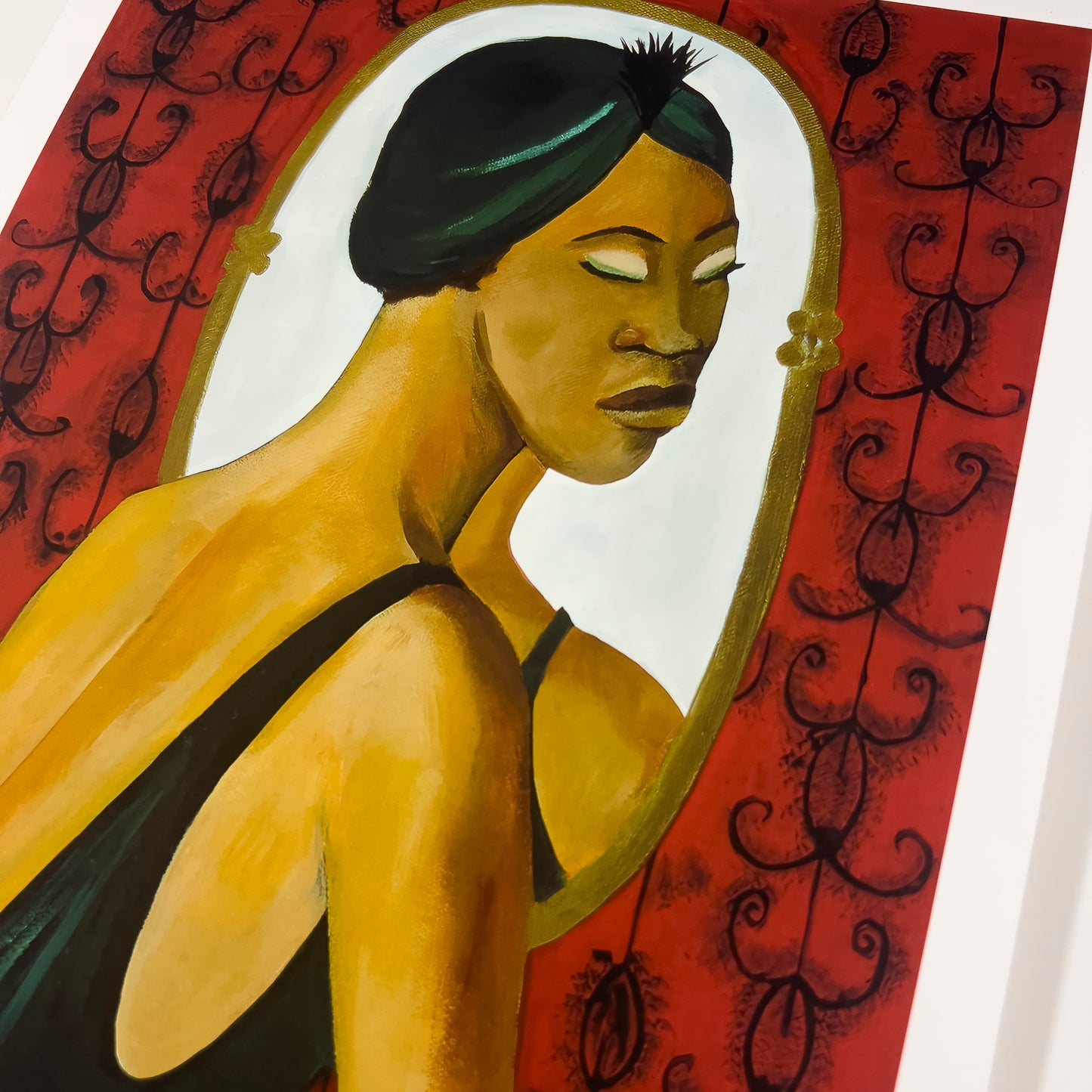 Woman in the Mirror - Fine Art Print - Antionette's Artistry